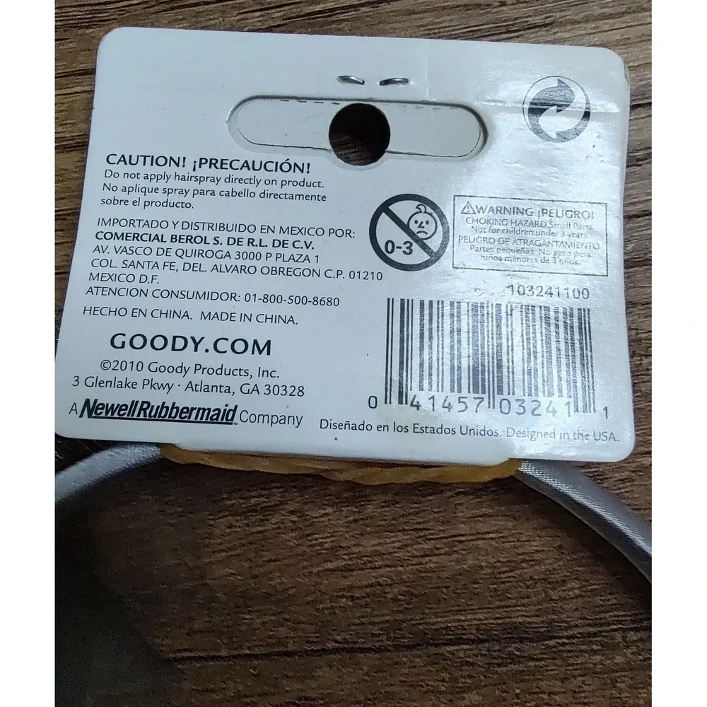 NOS Goody Shooting Star Headband Stardust Glam Gray Silver Limited Edition Z28